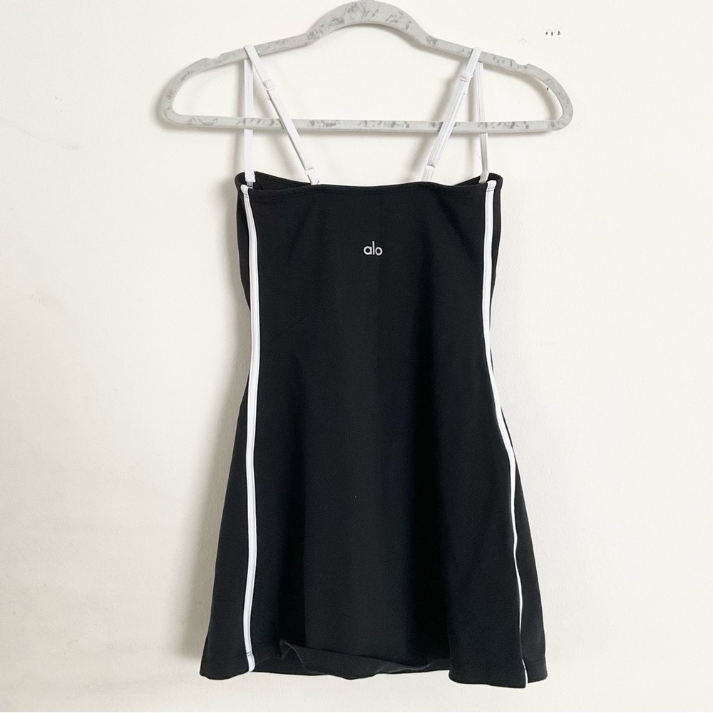 Alo Yoga Airbrush Streamlined Dress Black/White XS - Picture 9 of 11